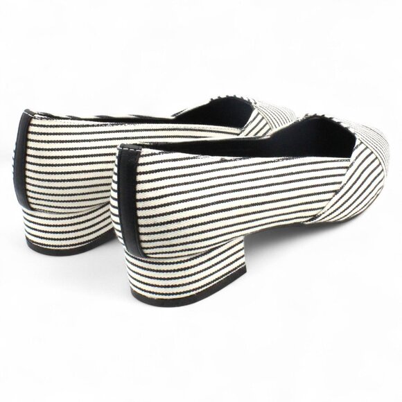 Journee Collection Womens Justine Canvas Pointed Toe Heels - Picture 4 of 8